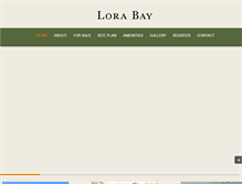 Tablet Screenshot of lorabay.com